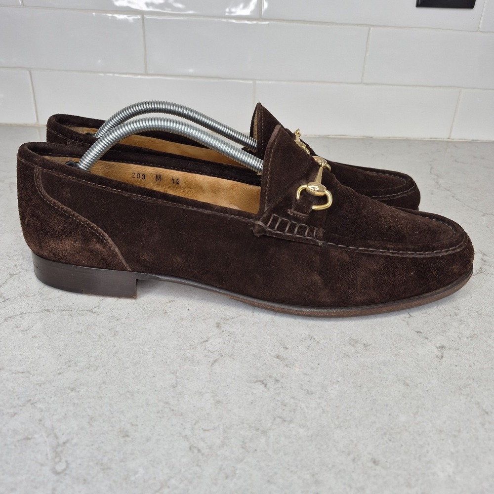 Church's Brown Suede Horsebit Loafers Men's UK 12 / US 13 England Gucci Style - Picture 6 of 13